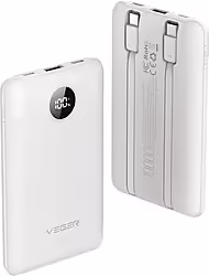 Veger C11 Vg-w1170 Powerbank 10000mah Smallest Pd20w With Cables  | VG-W1170-W | 6970453559872