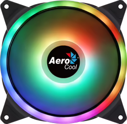 Ventilador Caja Aerocool Doble Anillo Led Rgb Duo14 | 4710562752595