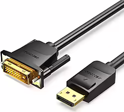 Vention Cable Conversor HAFBG/ DisplayPort Macho - DVI Macho/ 1.5m/ Negro | 6922794745285