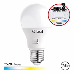 Bombilla Led A60   15w   1520lm   E27   Luz Calida Blanca Fria    | 8436049042251 | 7,40 euros