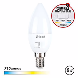 Bombilla Led C37   8w   710lm   E14   Luz Calida Blanca Fria   El | 8436049042213 | 7,10 euros