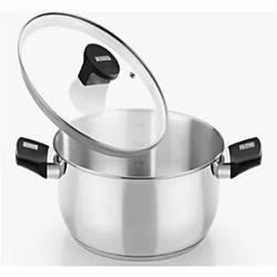 Cacerola Acero Inox Con Tapa Vidrio 22cm Elite Monix | 8435092434433 | 24,00 euros