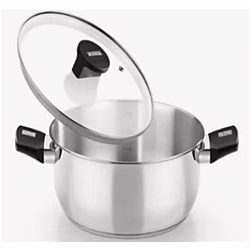 Cacerola Acero Inox Con Tapa Vidrio 24cm Elite Monix | 8435092434440 | 26,00 euros