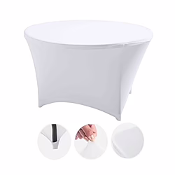 Funda Para Mesa De Resina Redonda 160x74 Blanca Sungarden | 8436049042541 | 23,40 euros