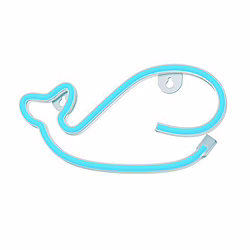 Lampara Decorativa Neon Led Whale Blue Forever | 5907457702295 | 17,00 euros