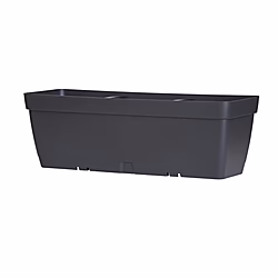 Maceta Rectangular 50cm Antracita Con Deposito De Agua Artplast | 8010693116799 | 9,10 euros