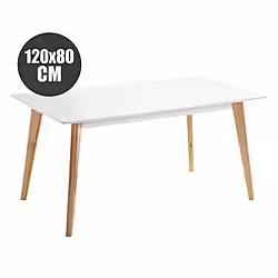 Mesa Design D900 120x80cm Blanca Muvip | 8436049038766 | 125,00 euros