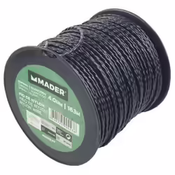 Nylon Corte Redondo Desbrozadora 4mmx163mts. Mader | 5602225904436 | 49,00 euros