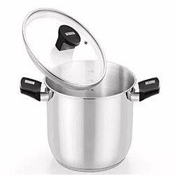 Olla De Acero Inox Con Tapa De Cristal 26cm Elite Monix | 8435092434389 | 29,90 euros