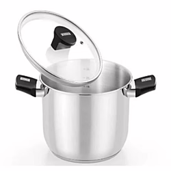 Olla De Acero Inox Con Tapa De Cristal 30cm Elite Monix | 8435092434396 | 39,00 euros