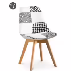 Pack 2 Sillas Design D400 Tela Patchwork Muvip | 8436049035239 | 69,00 euros