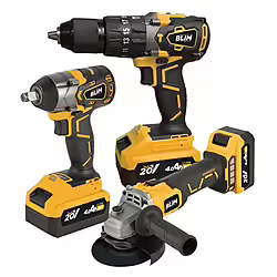 Pack 20v Taladro + Llave Impacto + Radial S Carbones   2 Baterias | 8436049038612 | 129,00 euros