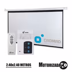 Pantalla Proyeccion Motorizada 2.40 X 2.40mtr Cromad | 8436049014807 | 125,00 euros