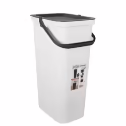 Papelera Con Asa 38 Litros Blanca Moda Tontarelli | 8009404247075 | 22,00 euros