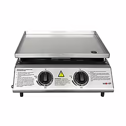 Plancha De Asar 2 Fuegos Inoxidable Muvip | 8436049040776 | 109,00 euros