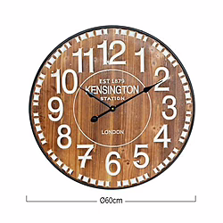 Reloj De Pared Vintage Madera Oscura 60cm | 8429160810373 | 35,00 euros