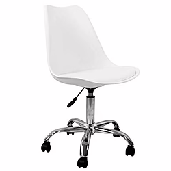 Silla De Escritorio Con Ruedas 97x47x58cm Blanca | 8429160800343 | 55,00 euros