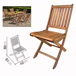 Silla De Madera Plegable Urban Living | 8422176196950 | 33,00 euros