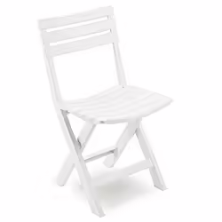 Silla Plegable De Resina Birki Blanca 44x41x78cm | 8009271862739 | 22,00 euros