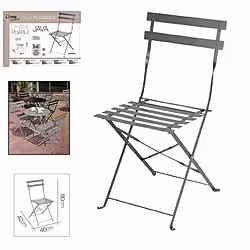 Silla Plegable Metalica Java Antracita | 1842217224948 | 29,00 euros