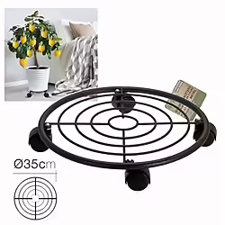 Soporte Para Macetas Con Ruedas 35cm Diametro | 8422175279999 | 12,40 euros
