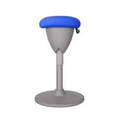 Taburete Multiusos Balancin Design Azul Cromad | 8436049036694