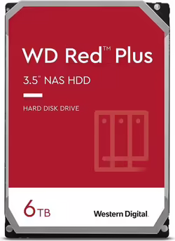 DISCO DURO WESTERN DIGITAL 6TB 3,5 RED PLUS NAS SATA3 256MB | WD60EFPX | Hay 1 unidades en almacén