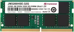 Memoria Sodimm 32gb Transcend Ddr4 3200mhz | JM3200HSE-32G | 760557848981