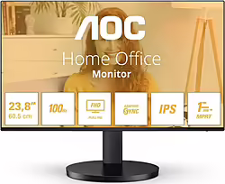 Monitor Aoc 24 Ips Ultraslim Sin Marco 100hz Multimedia Vga Hdmi  | 24B3HA2 | 4038986151481