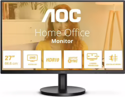 Monitor Aoc 27 4k Uhd Multimedia Hdmi Dp Black | U27B3M | 4038986181525