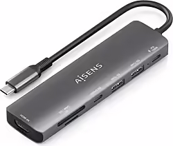 Aisens Docking Station Usb-c A 7 En 1 Usb-c A 1xhdmi, 2xusb-a, 1x | ASUC-7P026-GR | 8435739903155