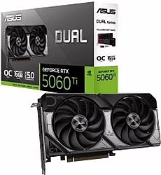 Asus tarjeta grafica geforce rtx 5060 ti oc 16gb gddr7 dual fan r | 90YV0MH0-M0NA00