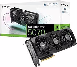 Pny tarjeta grafica geforce rtx5070 oc 12gb ddr7 3xdp hdmi 3 x di | VCG507012TFXPB1-O