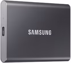 Samsung Disco duro externo SSD T7 2TB USB 3.2 color gris | MU-PC2T0T/WW | 127,24 euros
