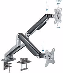 Tooq soporte de monitor/tv para mesa desde 17`` hasta 32`` doble  | DB4132TNR-G | 56,99 euros