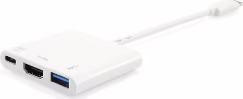 ADAPTADOR EQUIP USB-C MACHO A HDMI HEMBRA USB-A 3.0 USB-C HEMBRA BLANCO 133461 | 4015867203675 imagen 1
