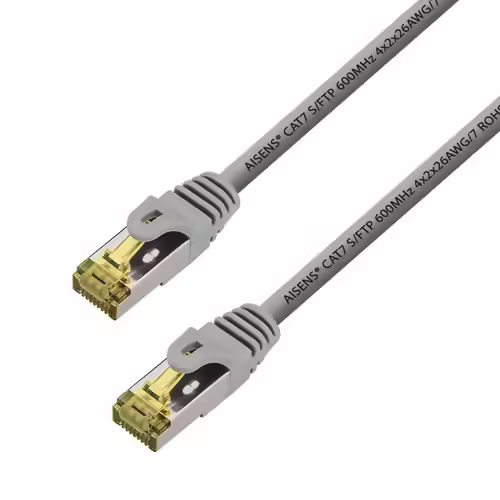 LATIGUILLO AISENS RJ45 S/FTP CAT7 25CM GRIS A146-0332 | 8436574703856 imagen 1