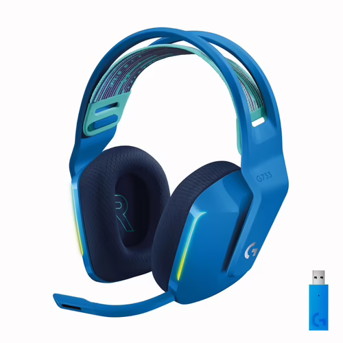 Logitech G G733 LIGHTSPEED Wireless RGB Gaming Headset Auriculares Inalámbrico  | 981-000943 | 5099206091788 imagen 1