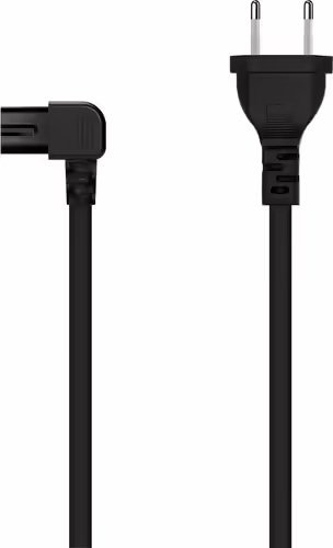 Cable AISENS Acodado CEE7/M a C7/H 3m Negro (A132-0599) | 8436574706598 imagen 1