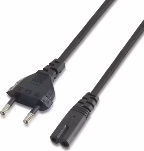 AISENS A132-0173 cable de transmisión Negro 1,5 m CEE7/7 C7 acoplador | 8436574701722 imagen 1