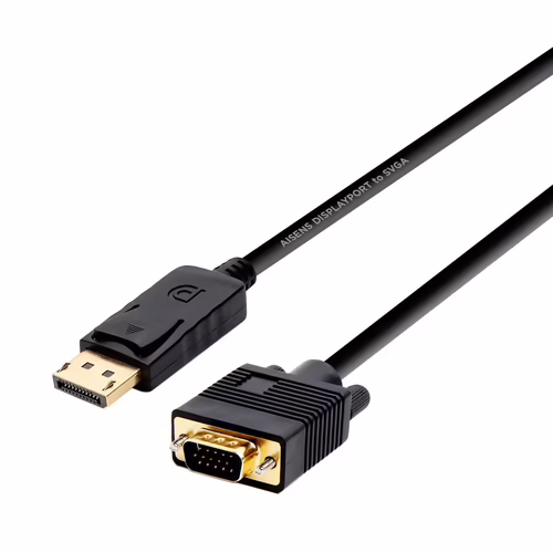 Cable AISENS DP/M a VGA/M 2m Negro (A125-0365) | 8436574703726 imagen 1