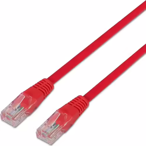 Latiguillo de red aisens rj45 utp cat5e 1m rojo A133-0188 | 8436574701876 imagen 1