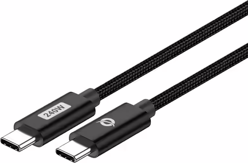 Cable CONCEPTRONIC USB-C M/M 240W 1.2m Negro(ETTA03B12) | 4015867237922 imagen 1
