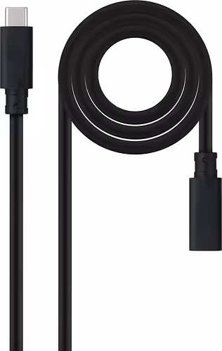 Nanocable 10.01.4500 cable USB USB 3.2 Gen 2x2 0,5 m USB C Negro | 8433281015357 imagen 1
