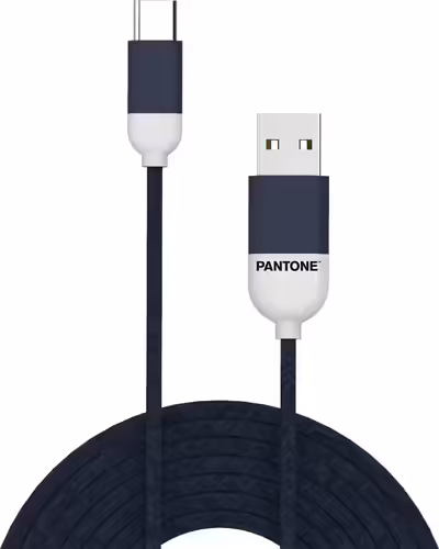 Cable PANTONE USB-A/M a USB-C/M 1.5m Azul (PT-TC001-5N) | 4713213361290 imagen 1
