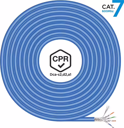Cable AISENS RJ45 Cat.7 SFTP 500m Azul (A146-0666) | 8436574707816 imagen 1