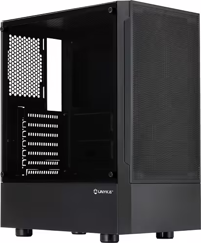 Caja UNYKA Aero C35 500W ATX ITX mATX Negra (UK52135) | 8436617921346 imagen 1