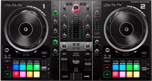 Hercules DjControl Inpulse 500 Mesa de mezcla Consola DJ 2 decks negro 4780909 | 3362934746094 imagen 1