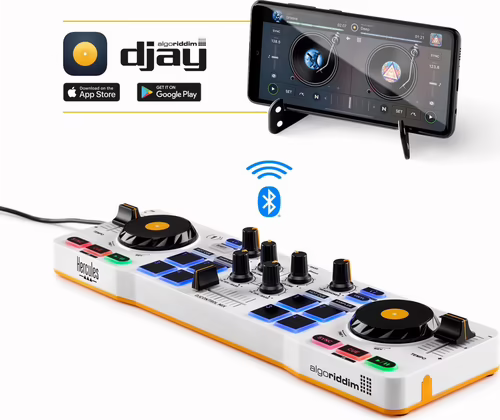 Hercules DJControl mix Mesa de mezclas bluetooth para smartphone negro blanco am | 4780921 | 3362934746216 imagen 1