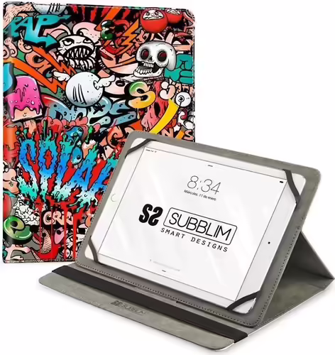 Funda tablet subblim trendy graffiti universal 10.1p exterior acabado en pu posi | SUB-CUT-4TC010 | 8436586741402 imagen 1